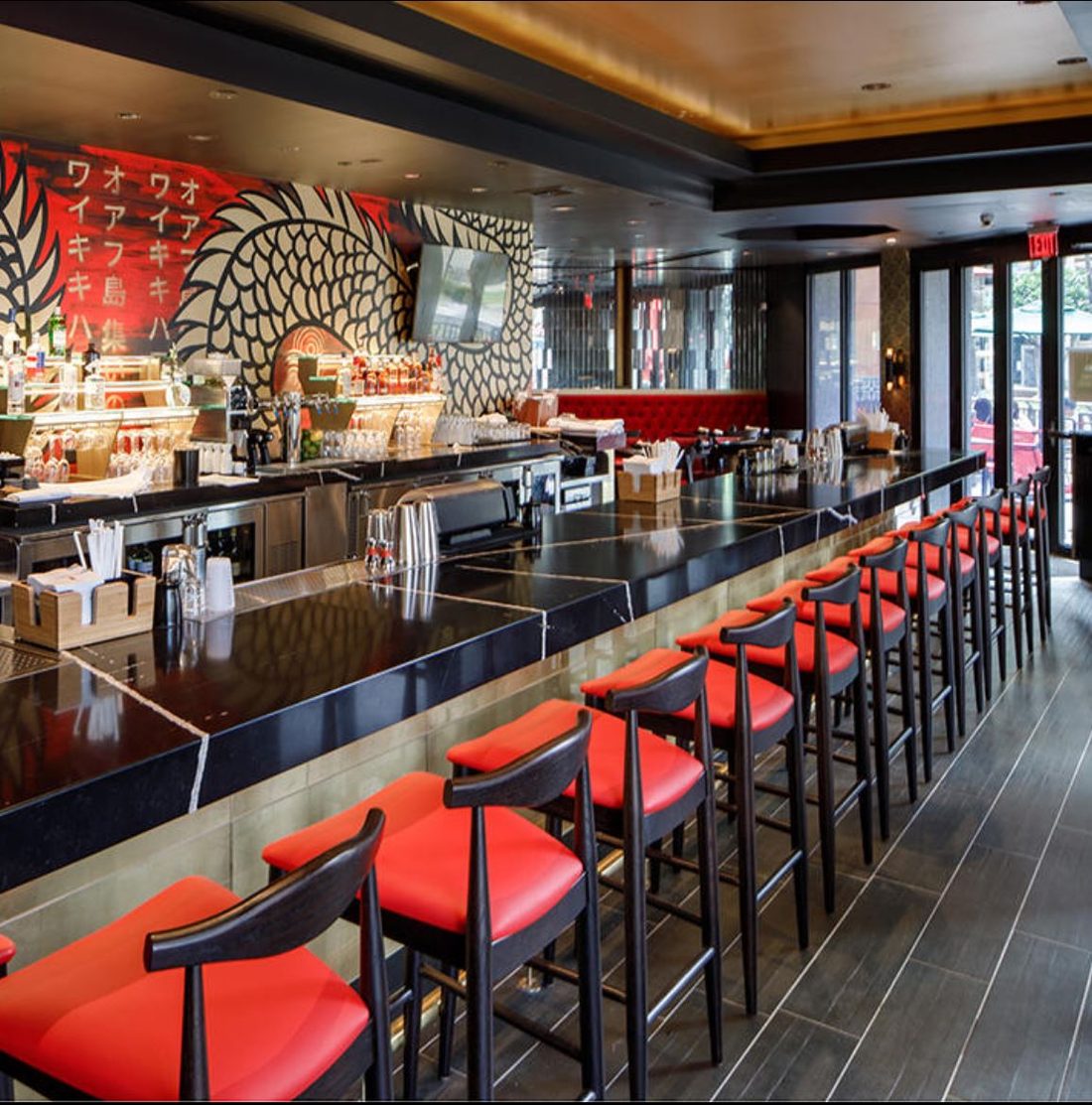 Restaurant bar interior